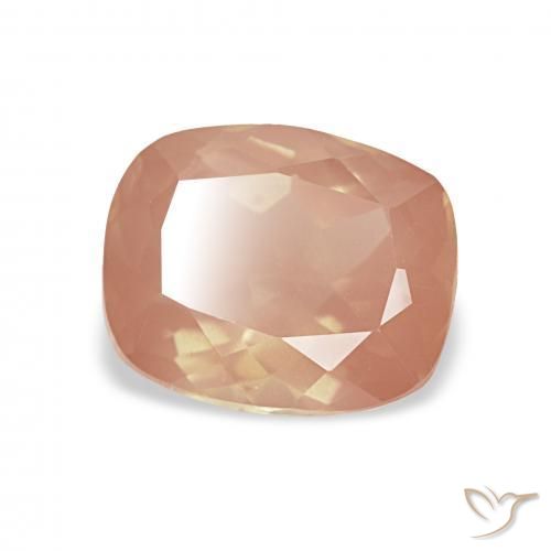 Andesina Labradorite Arancio rossastro chiaro naturale da 1.93 ct, Cuscino, Trasparente