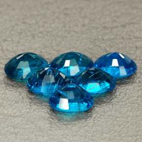 Apatite naturale blu da  ct, taglio ovale, SI