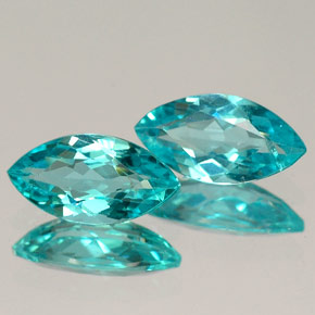 Apatite naturale blu da  ct, marchesa, VVS-VS