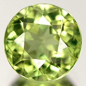 Apatite naturale verde da 1,10 ct, taglio rotondo, VS
