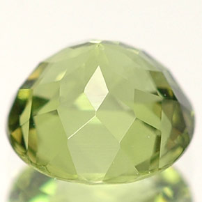Apatite naturale verde da 1,10 ct, taglio rotondo, VS