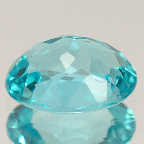 Apatite naturale blu da 1,36 ct, taglio ovale, VS