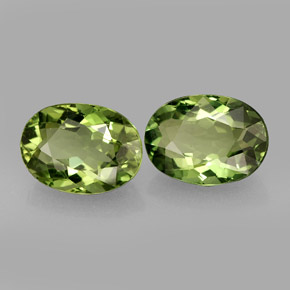 Apatite naturale verde da  ct, taglio ovale, VS