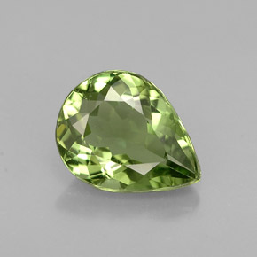 Apatite Verde naturale da 1.26 ct, Forma a pera, VS