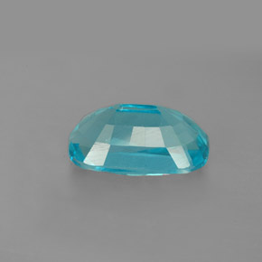 Apatite naturale blu da 4,69 ct, taglio a cuscino, VS-SI