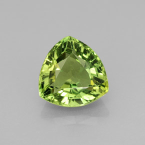 Apatite naturale verde da 2,14 ct, trillion, VS