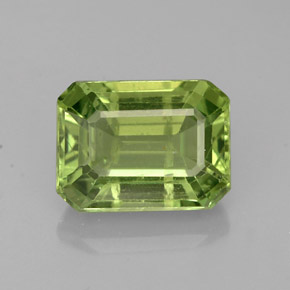 Apatite Verde naturale da 1.90 ct, Taglio smeraldo, VS-SI