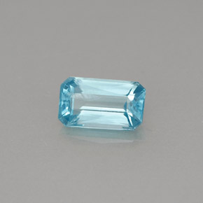 Apatite Azzurro naturale da 0.81 ct, Taglio smeraldo, VS