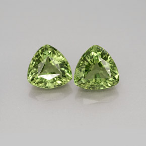 Gemme di Apatite Verde naturale da  ct, Taglio trillion, VS-SI