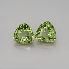 Gemme di Apatite Verde naturale da  ct, Taglio trillion, VS-SI