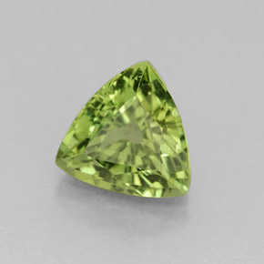 Apatite naturale verde da 1,61 ct, trillion, VS