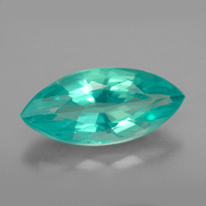 Apatite naturale verde da 3,53 ct, marchesa, VS