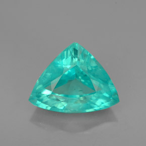 Apatite naturale verde da 2,58 ct, trillion, VS