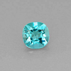 Apatite naturale verde da 0,99 ct, taglio a cuscino, VS