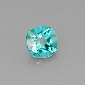 Apatite naturale verde da 0,99 ct, taglio a cuscino, VS