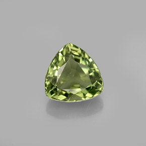 Apatite naturale verde da 1,44 ct, trillion, VS