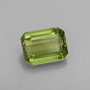 Apatite naturale verde da 1,88 ct, taglio smeraldo, VS