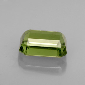 Apatite naturale verde da 1,88 ct, taglio smeraldo, VS