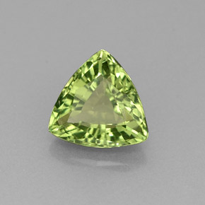 Apatite naturale verde da 1,30 ct, trillion, VVS-VS