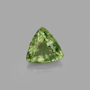 Apatite naturale verde da 1,20 ct, trillion, VS