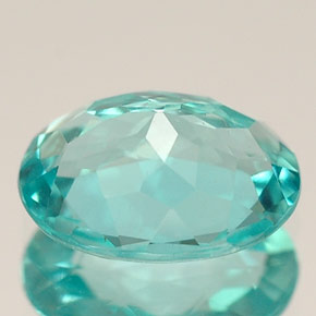 Apatite naturale blu da 1,29 ct, taglio ovale, VS