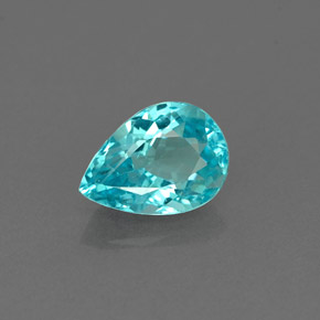 Apatite Azzurro naturale da 0.78 ct, Forma a pera, VS