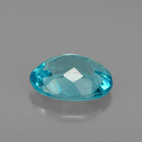 Apatite naturale blu da 1,19 ct, taglio ovale, VS