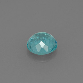 Apatite naturale blu da 0,67 ct, taglio rotondo, VVS-VS
