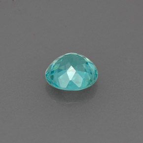 Apatite naturale blu da 0,63 ct, taglio rotondo, VS
