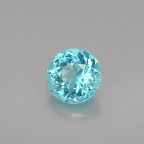 Apatite Azzurro naturale da 0.74 ct, Taglio rotondo, VS