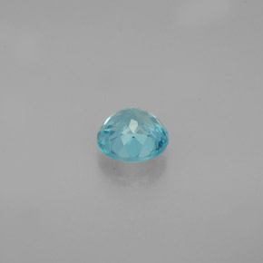 Apatite naturale blu da 0,79 ct, taglio rotondo, VS