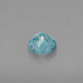 Apatite naturale blu da 0,70 ct, taglio rotondo, VS-SI