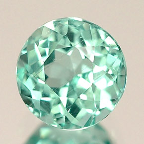 Apatite naturale verde da 0,71 ct, taglio rotondo, VS
