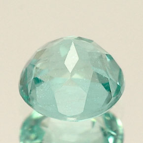 Apatite naturale verde da 0,71 ct, taglio rotondo, VS