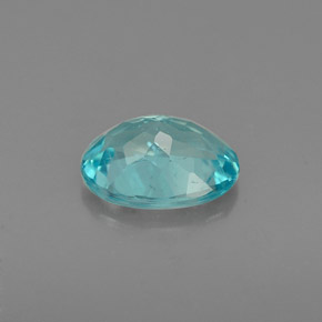 Apatite naturale blu da 0,93 ct, taglio ovale, VS