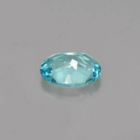 Apatite naturale blu da 1,00 ct, taglio ovale, VVS-VS