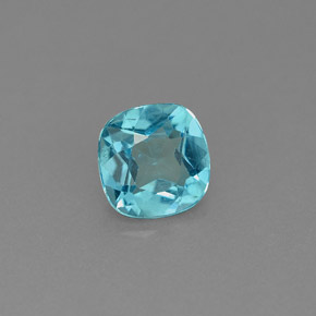 Apatite naturale blu da 0,99 ct, taglio a cuscino, VS-SI