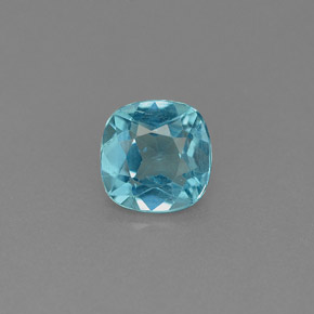 Apatite naturale blu da 0,99 ct, taglio a cuscino, VS-SI