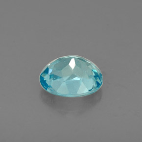 Apatite naturale blu da 0,60 ct, taglio ovale, VS