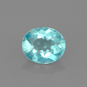 Apatite Azzurro naturale da 0.77 ct, Taglio ovale, VS