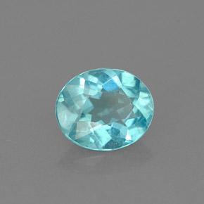Apatite Azzurro naturale da 0.77 ct, Taglio ovale, VS