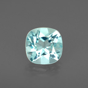 Apatite naturale blu da 1,00 ct, taglio a cuscino, VS