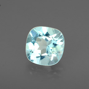 Apatite naturale blu da 1,00 ct, taglio a cuscino, VS