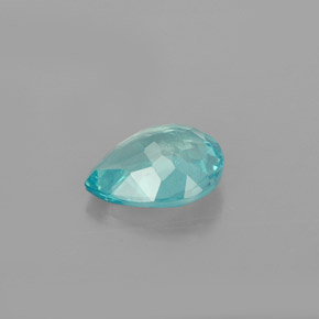 Apatite naturale blu da 0,98 ct, taglio a pera, VS