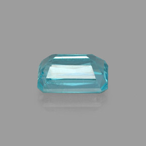 Apatite naturale blu da 1,19 ct, taglio smeraldo, VS