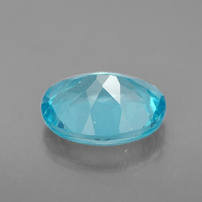 Apatite naturale blu da 2,88 ct, taglio ovale, VS-SI