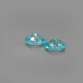 Apatite naturale blu da  ct, taglio ovale, VS
