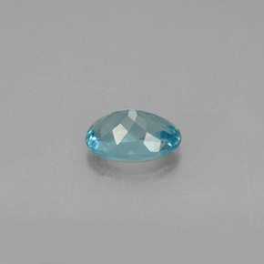 Apatite naturale blu da 0,53 ct, taglio ovale, VS