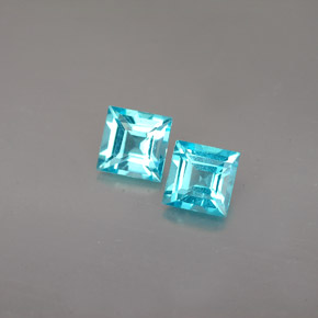Apatite naturale blu da  ct, quadrato, VS