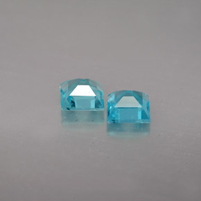 Apatite naturale blu da  ct, quadrato, VS